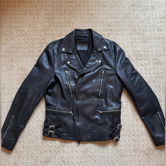 All Saints Milo Biker Leather Jacket